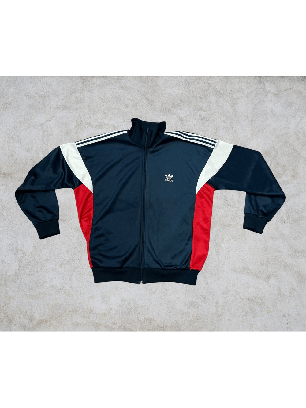 Vintage 80s Adidas ATP Keyrolan Track Jacket Made in USA XL Trefoil